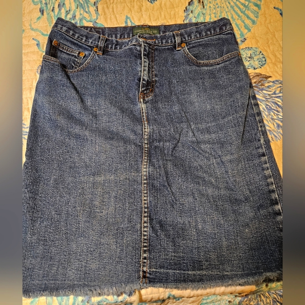 Lauren Jean Co. Ralph Lauren Jean Skirt